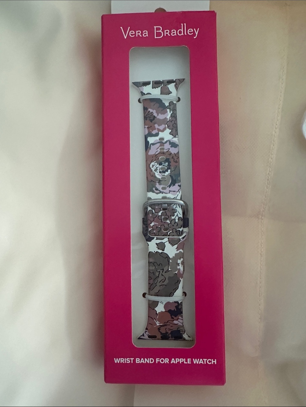 Vera Bradley Floral Camo Apple Watch Band - Pink, Brown, White